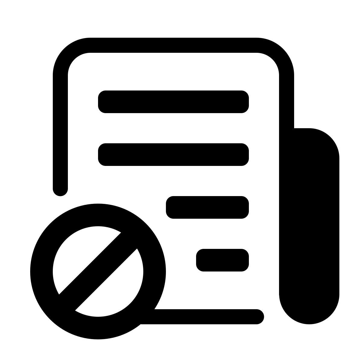 parakeet partial filled style unsubscribe icon