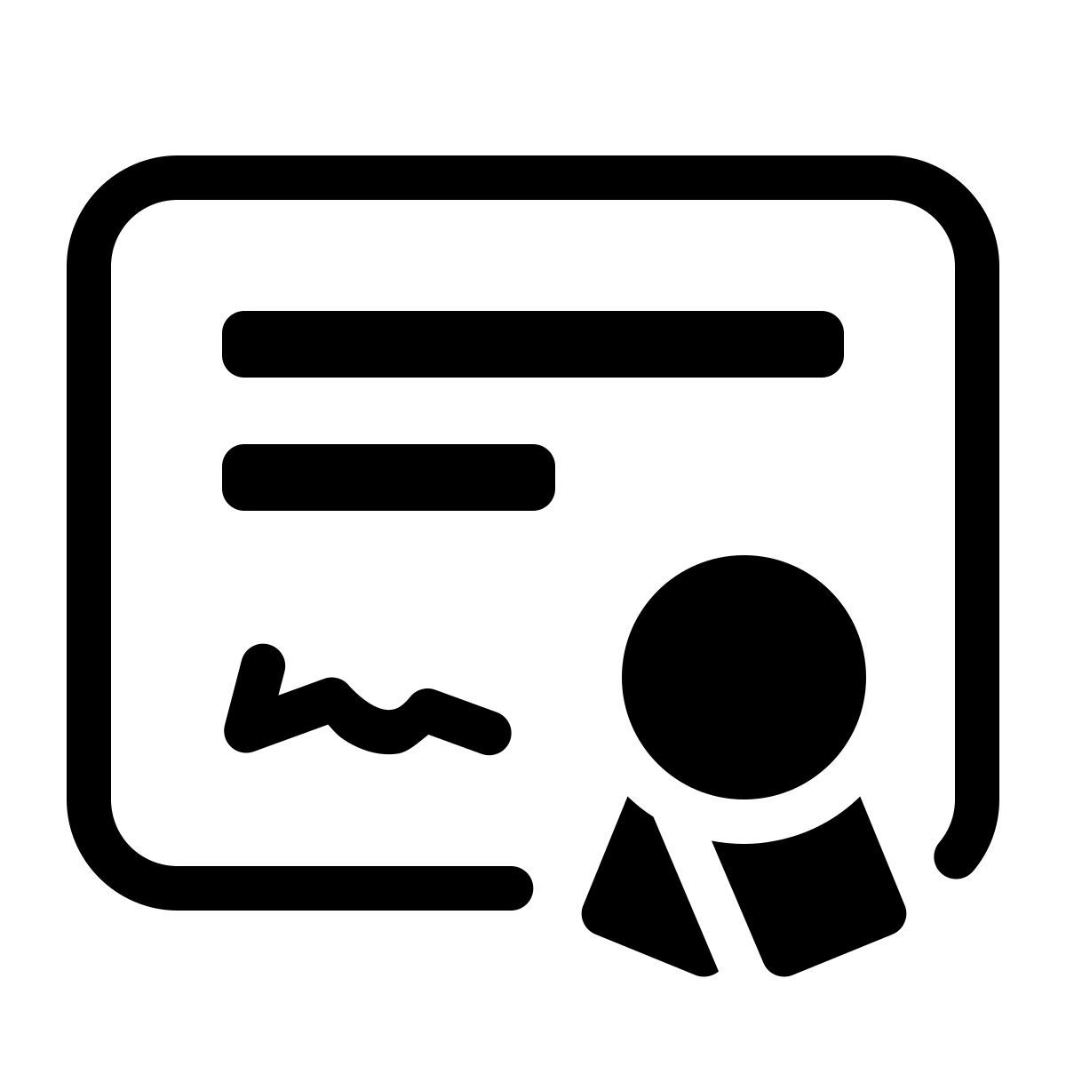 parakeet partial filled style certificate icon