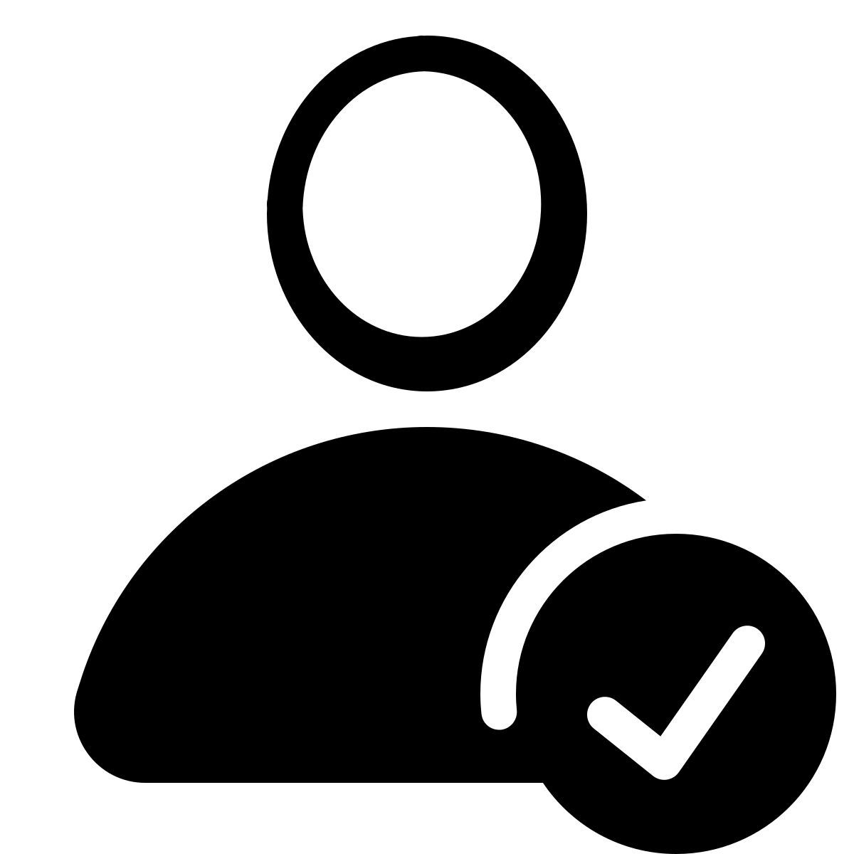 parakeet partial filled style checked user male icon