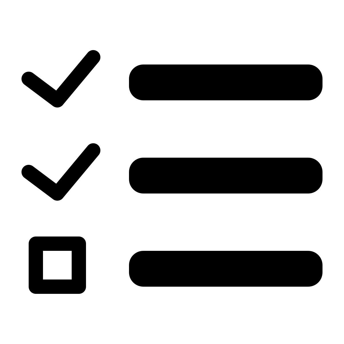 parakeet partial filled style checklist icon