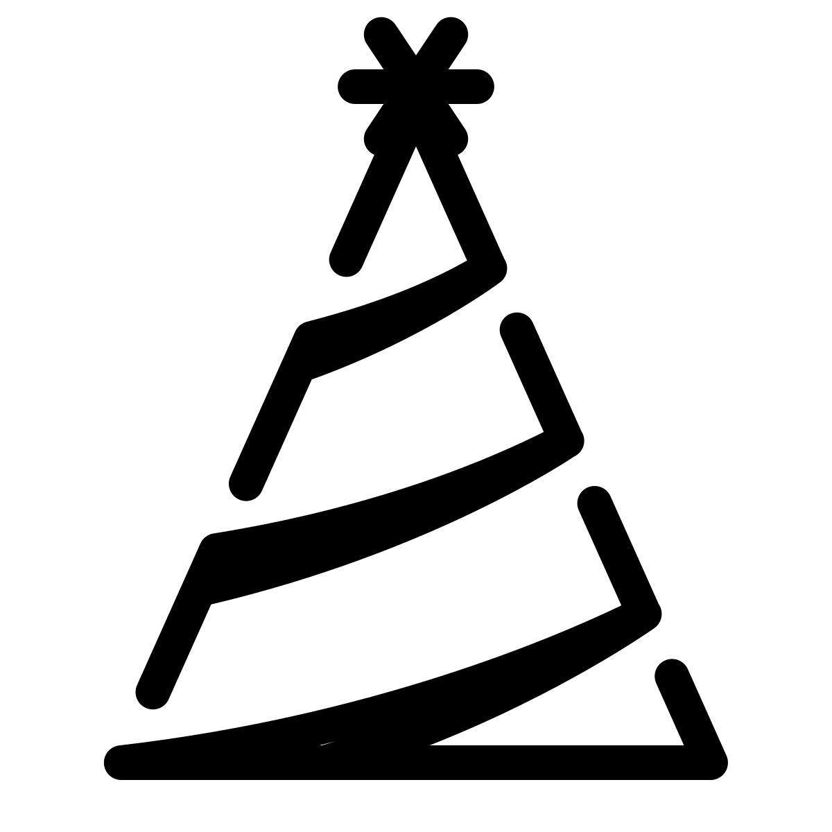 parakeet partial filled style weihnachtsbaum icon