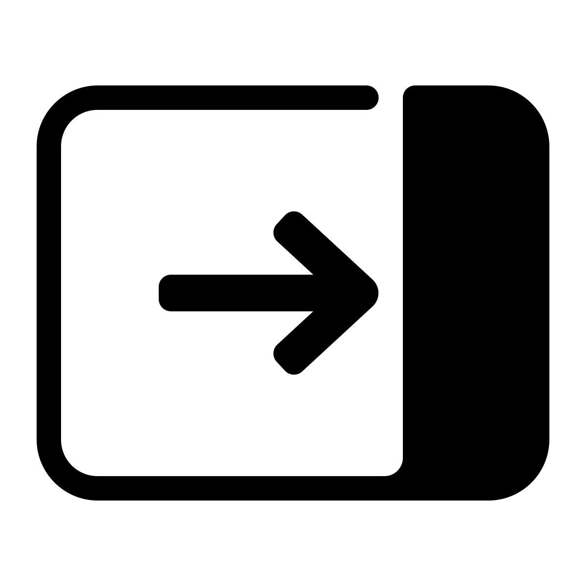 parakeet partial filled style close pane icon