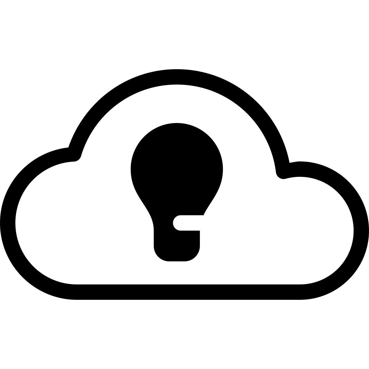parakeet partial filled style cloud idea icon