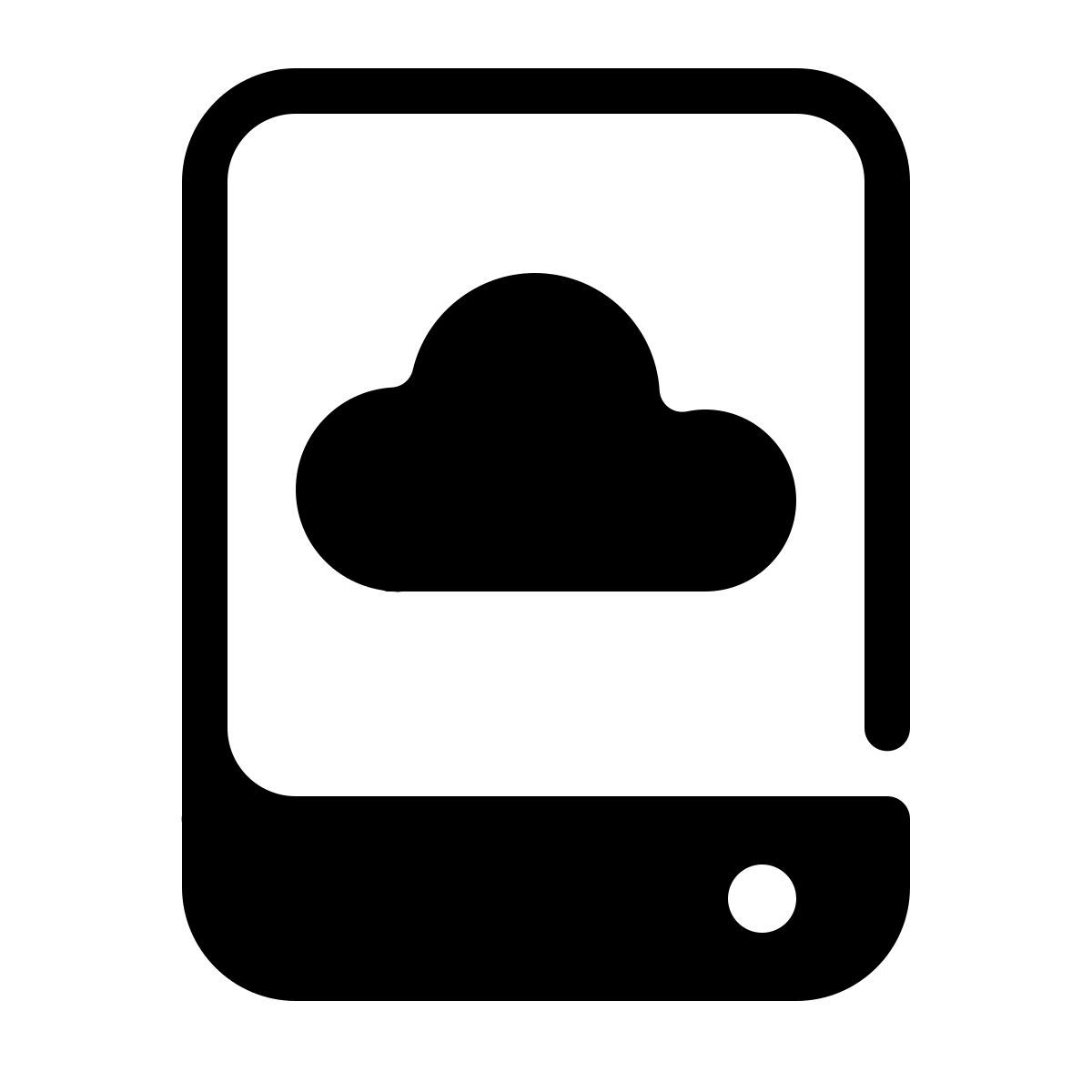 parakeet partial filled style cloud speicherplatz icon
