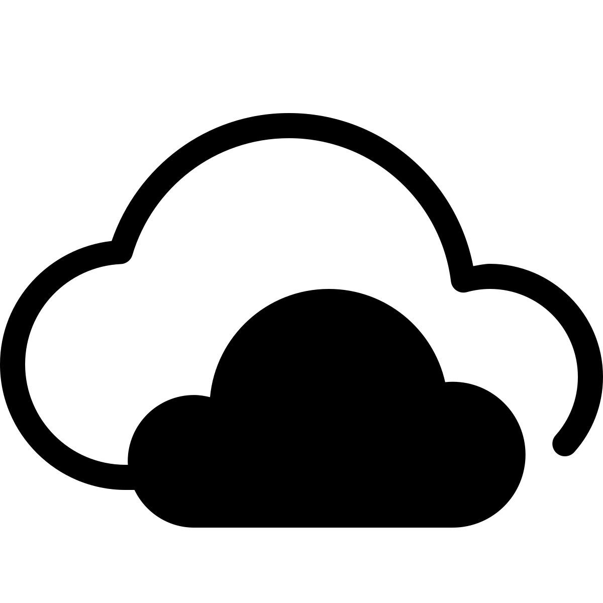 parakeet partial filled style wolken icon