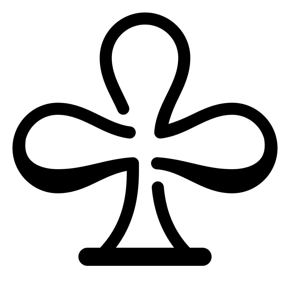 parakeet partial filled style trébol icon
