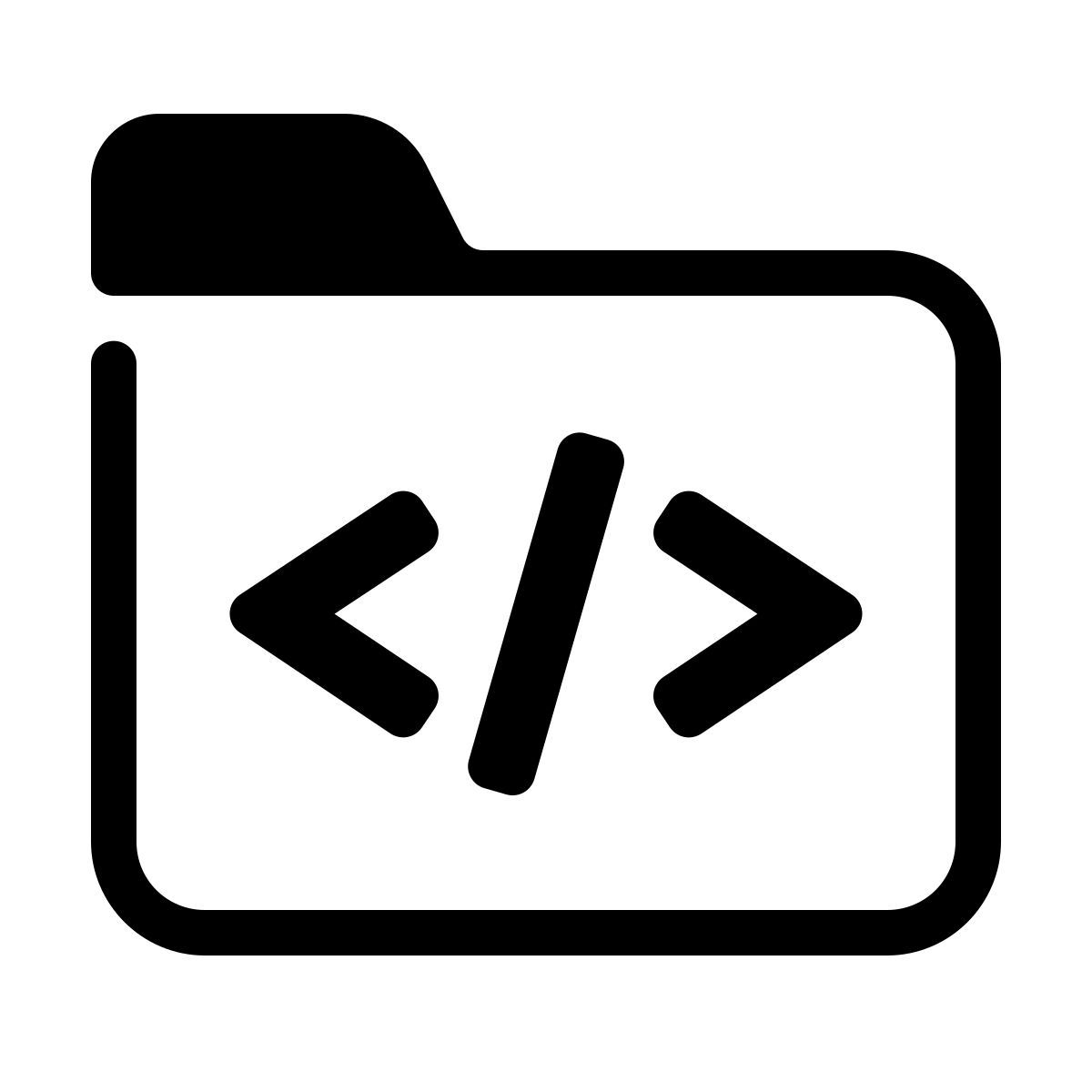 parakeet partial filled style cartella codice icon