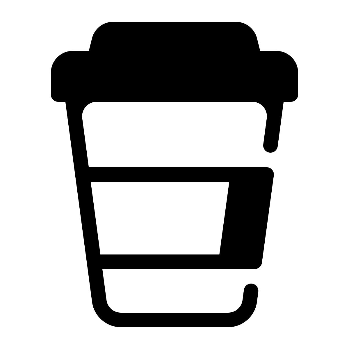 parakeet partial filled style coffee to go icon