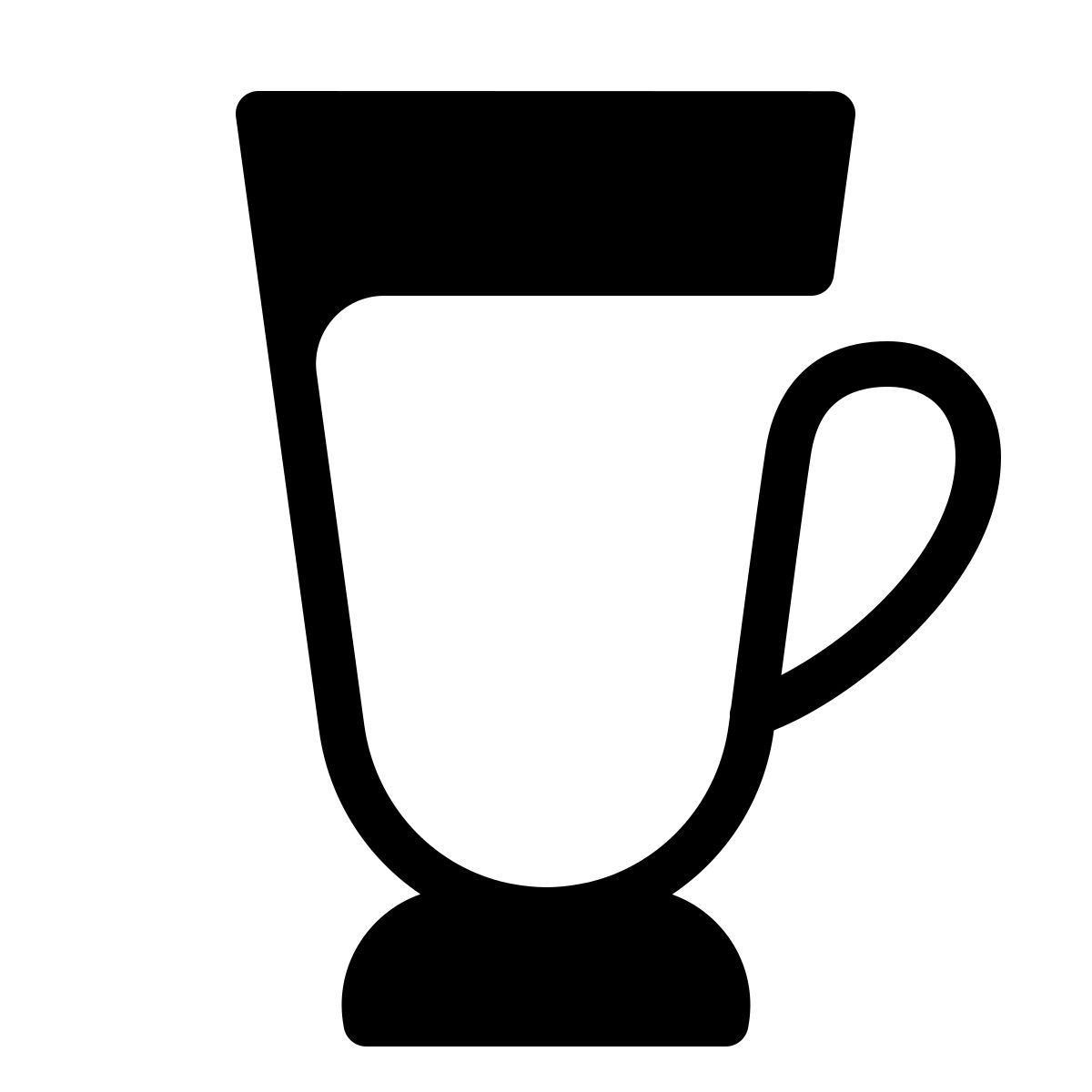 parakeet partial filled style cioccolata calda icon