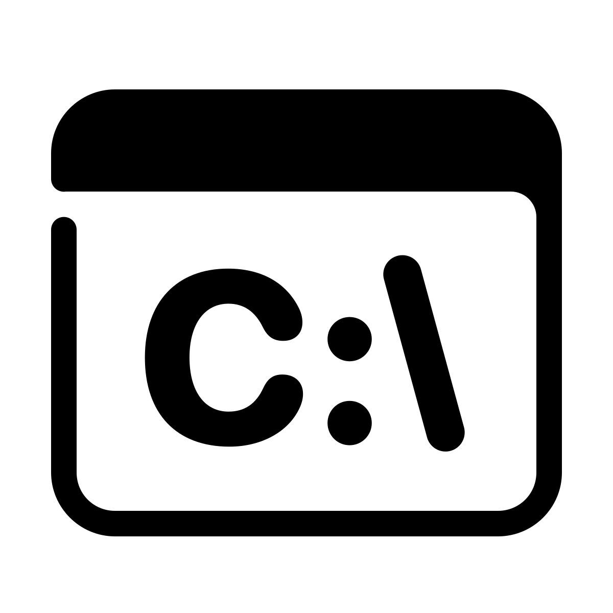 parakeet partial filled style command line icon