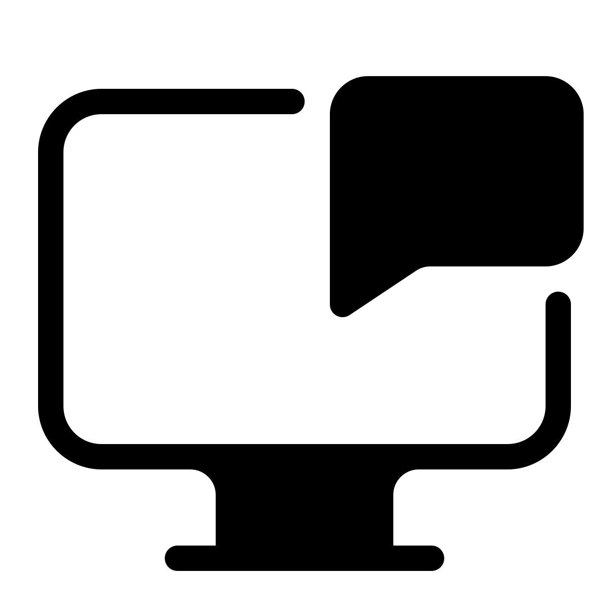 parakeet partial filled style чат на компьютере icon
