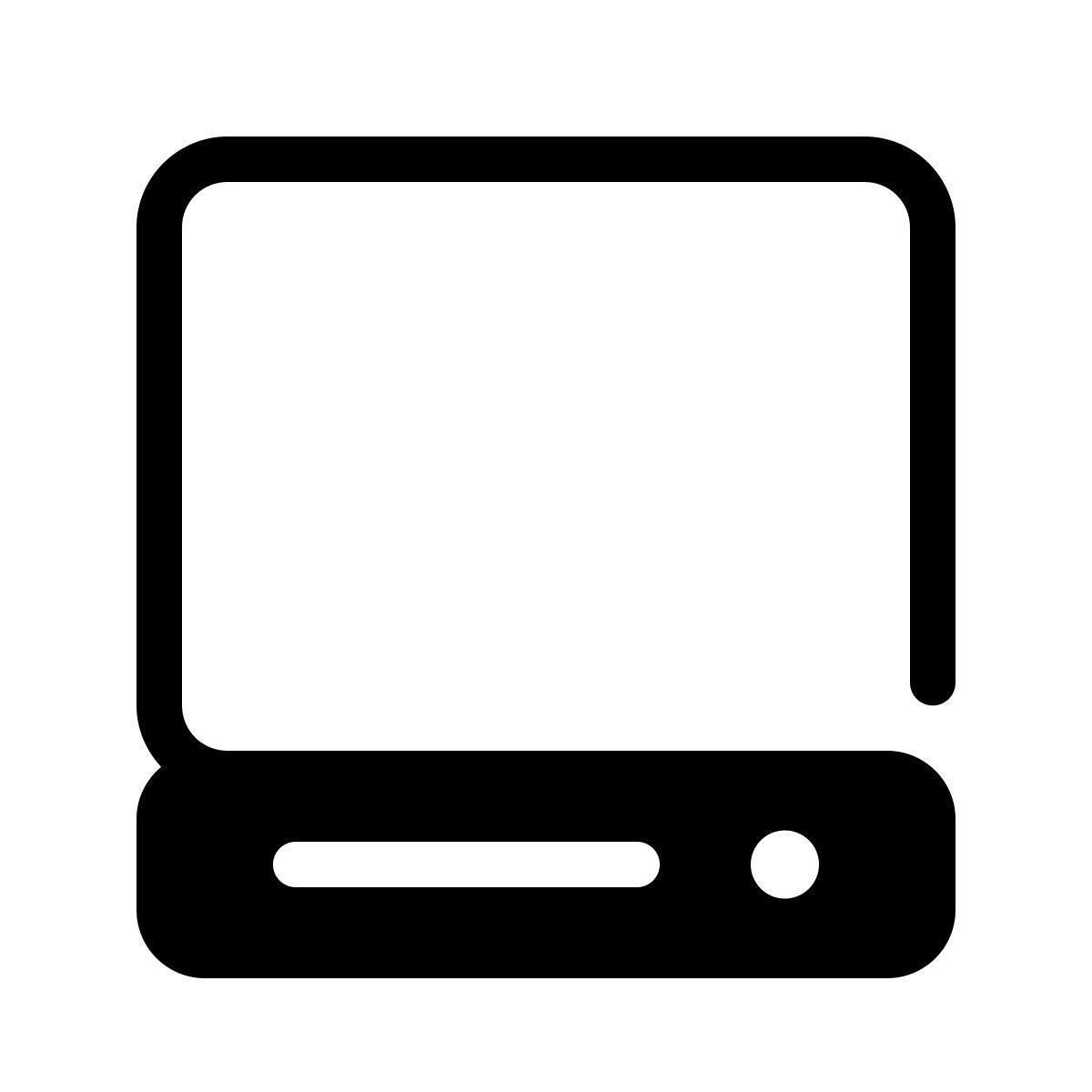 parakeet partial filled style computadora icon