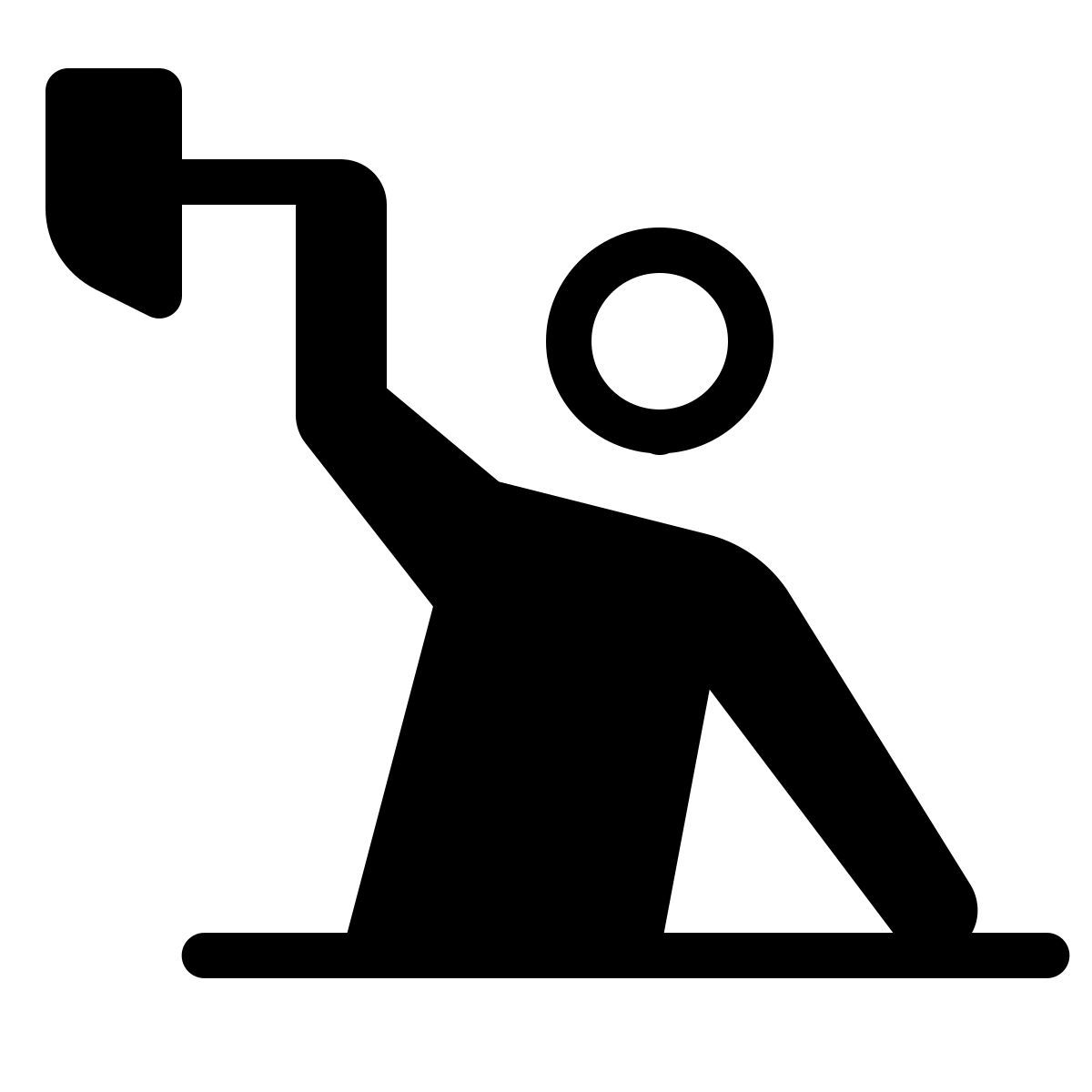 parakeet partial filled style construction worker icon