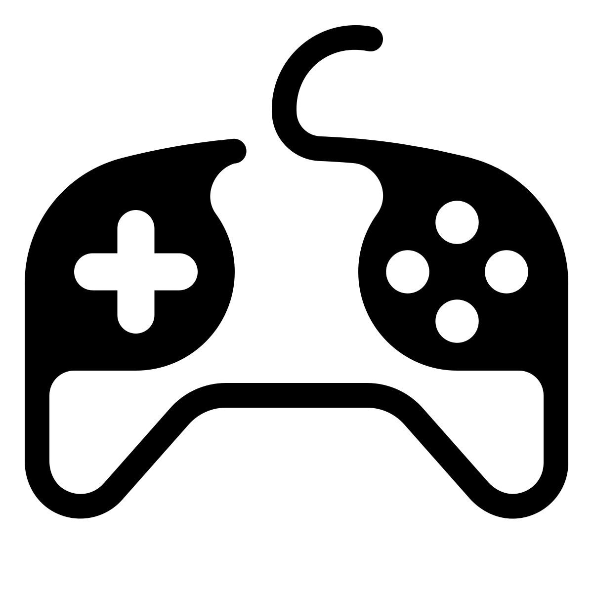 parakeet partial filled style game controller icon