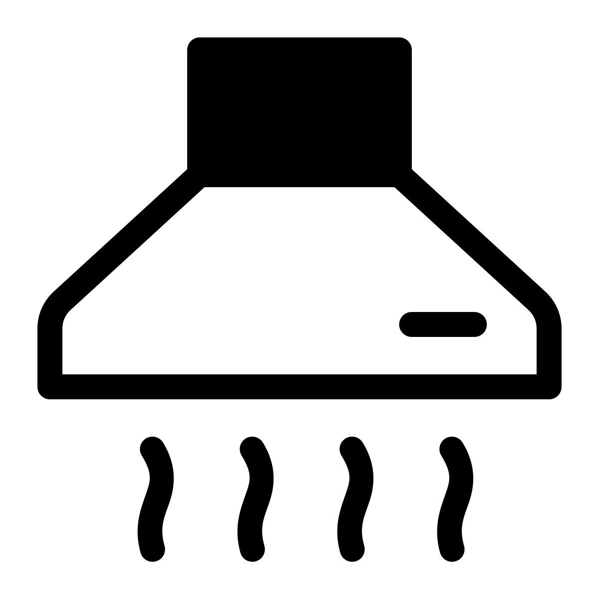 parakeet partial filled style cooker hood icon