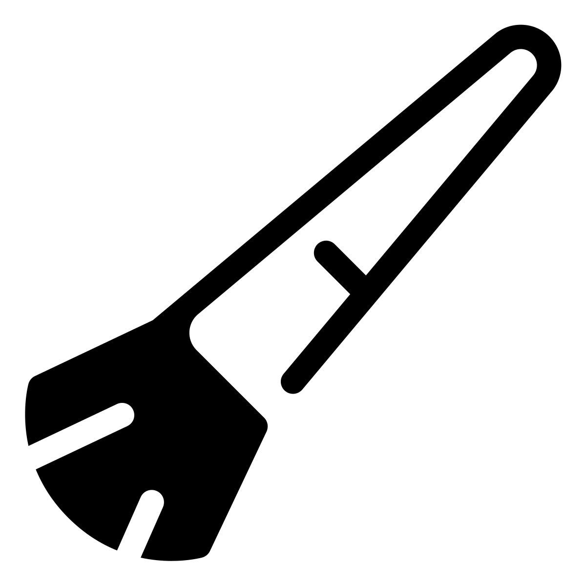 parakeet partial filled style makeup brush icon