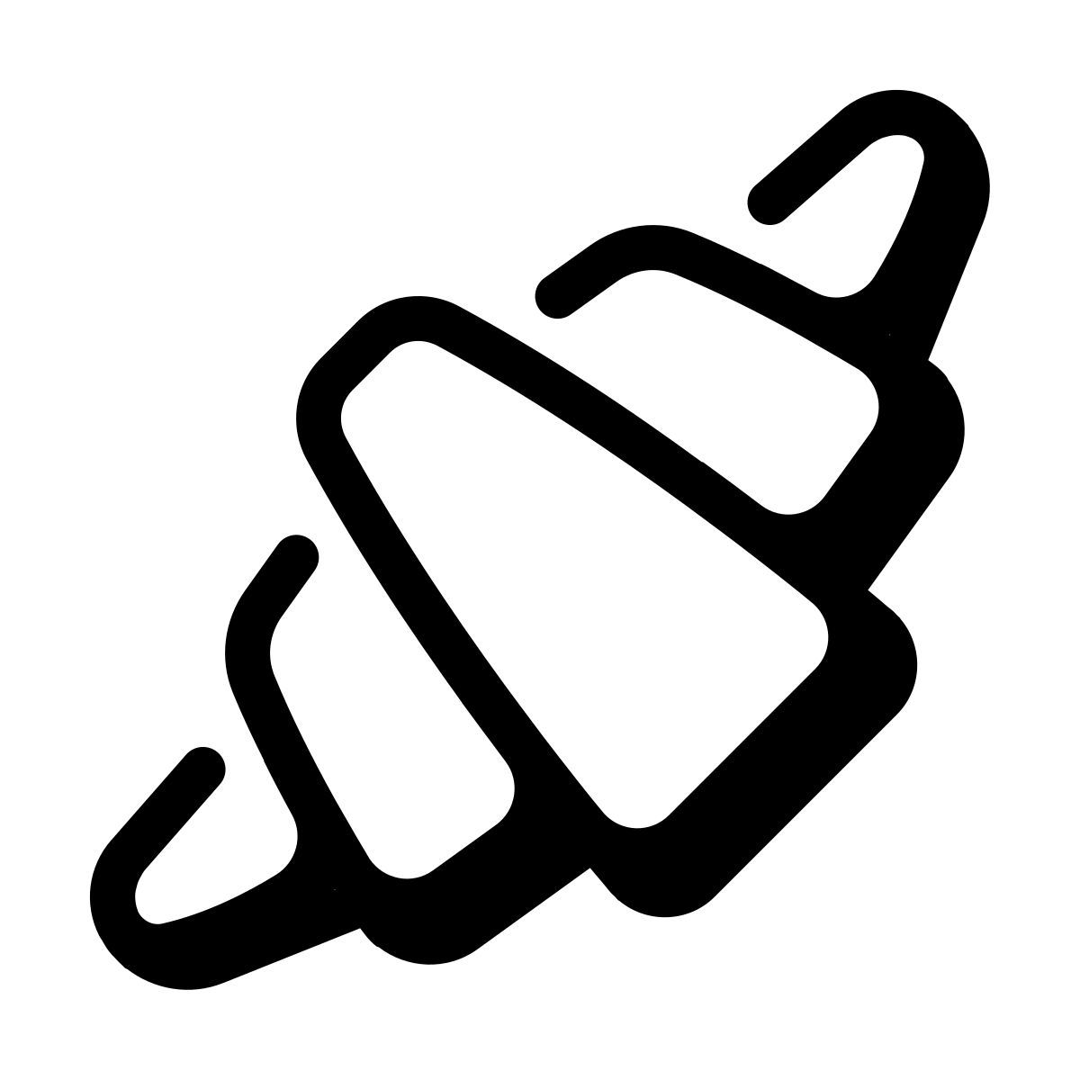 parakeet partial filled style cruasán icon
