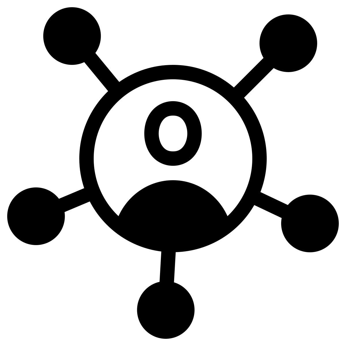 parakeet partial filled style connaissance client icon