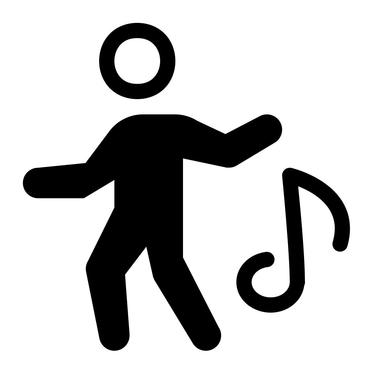 parakeet partial filled style dança icon
