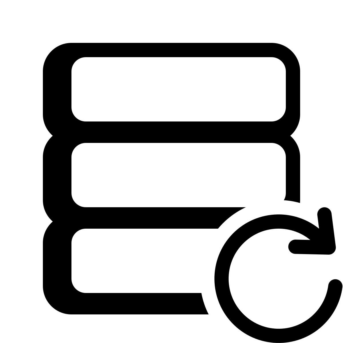 parakeet partial filled style data backup icon
