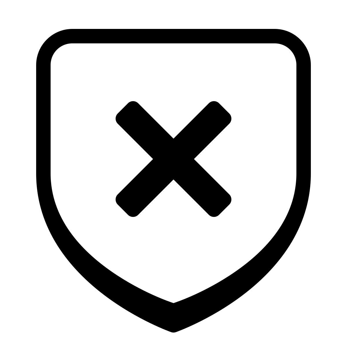 parakeet partial filled style delete shield icon