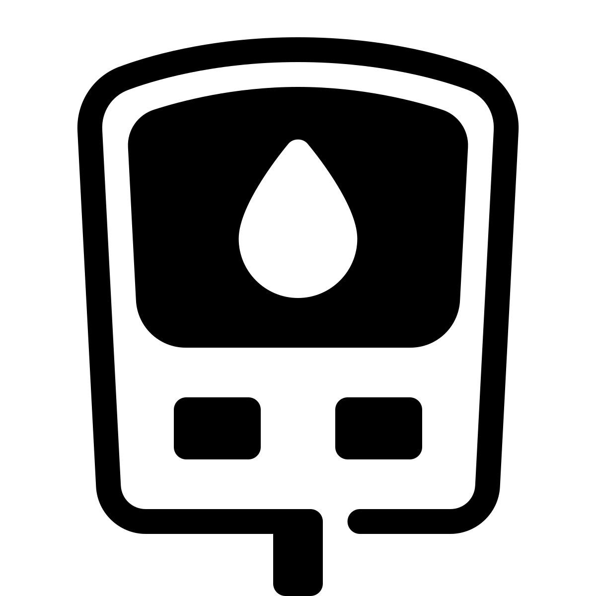 parakeet partial filled style glucometer icon