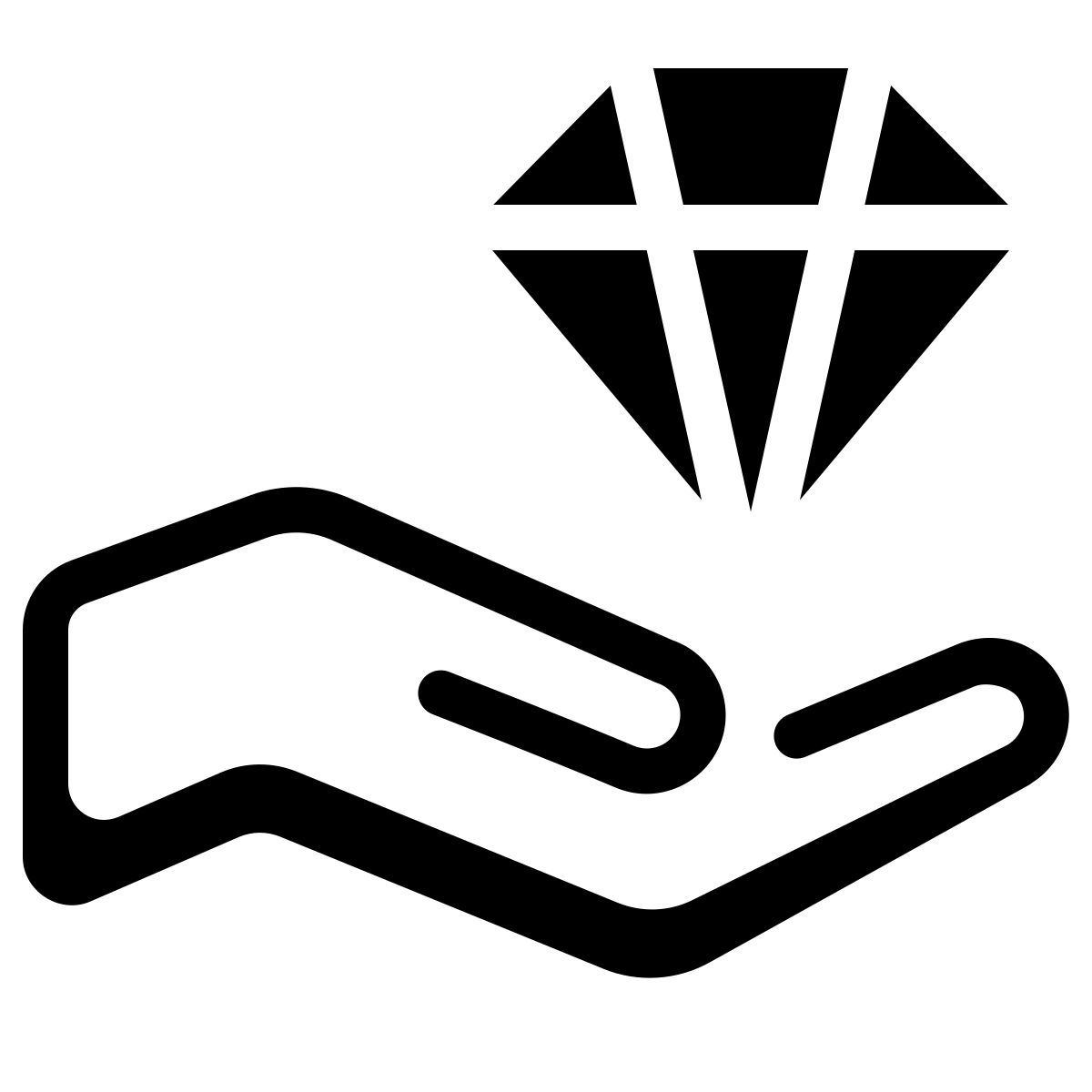 parakeet partial filled style diamond care icon