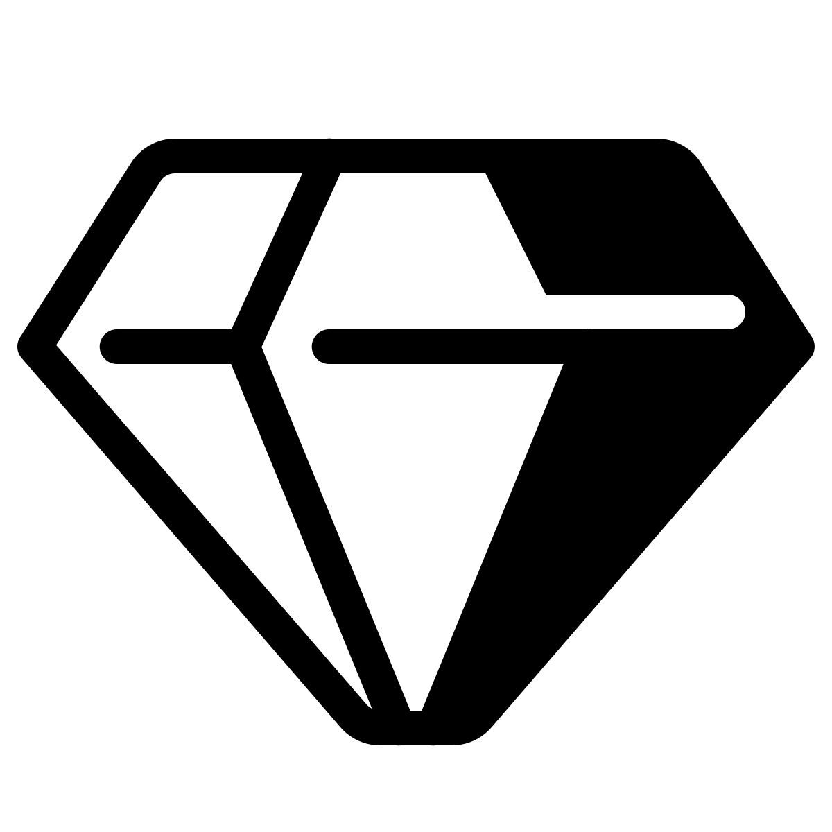 parakeet partial filled style diamante icon