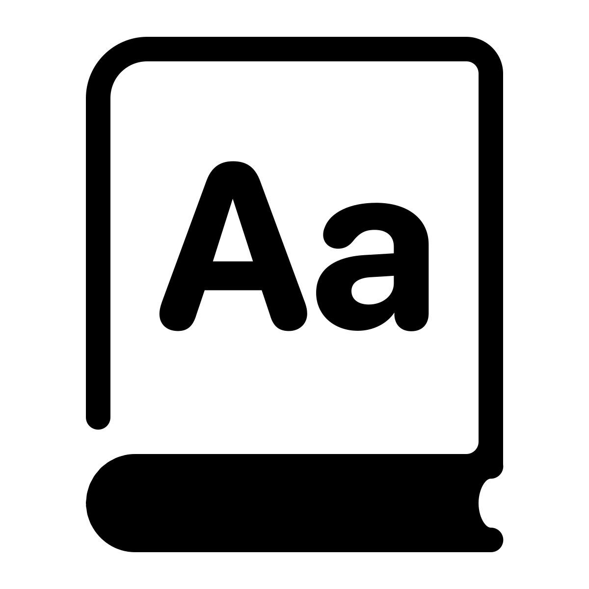 parakeet partial filled style dictionary icon