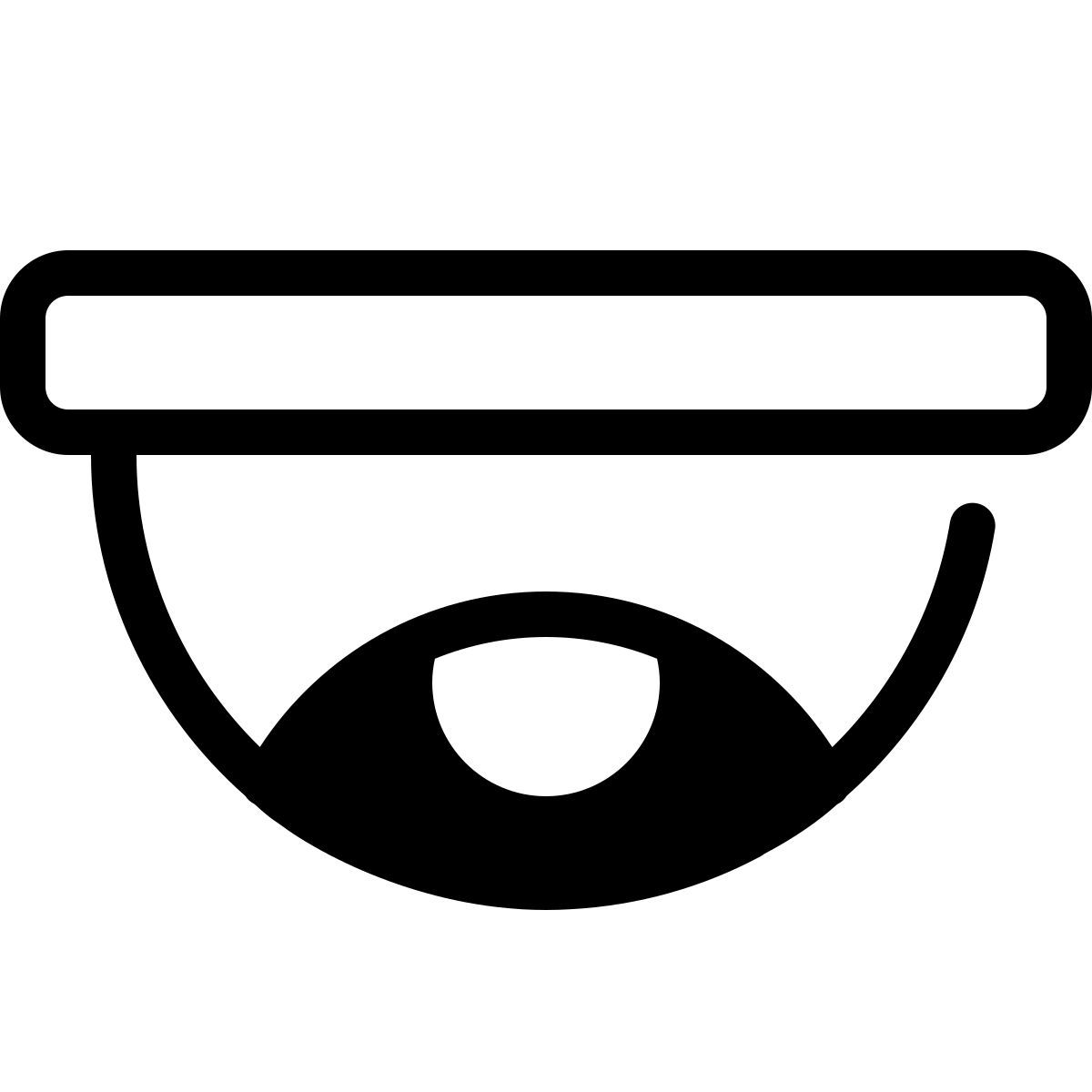 parakeet partial filled style dome camera icon