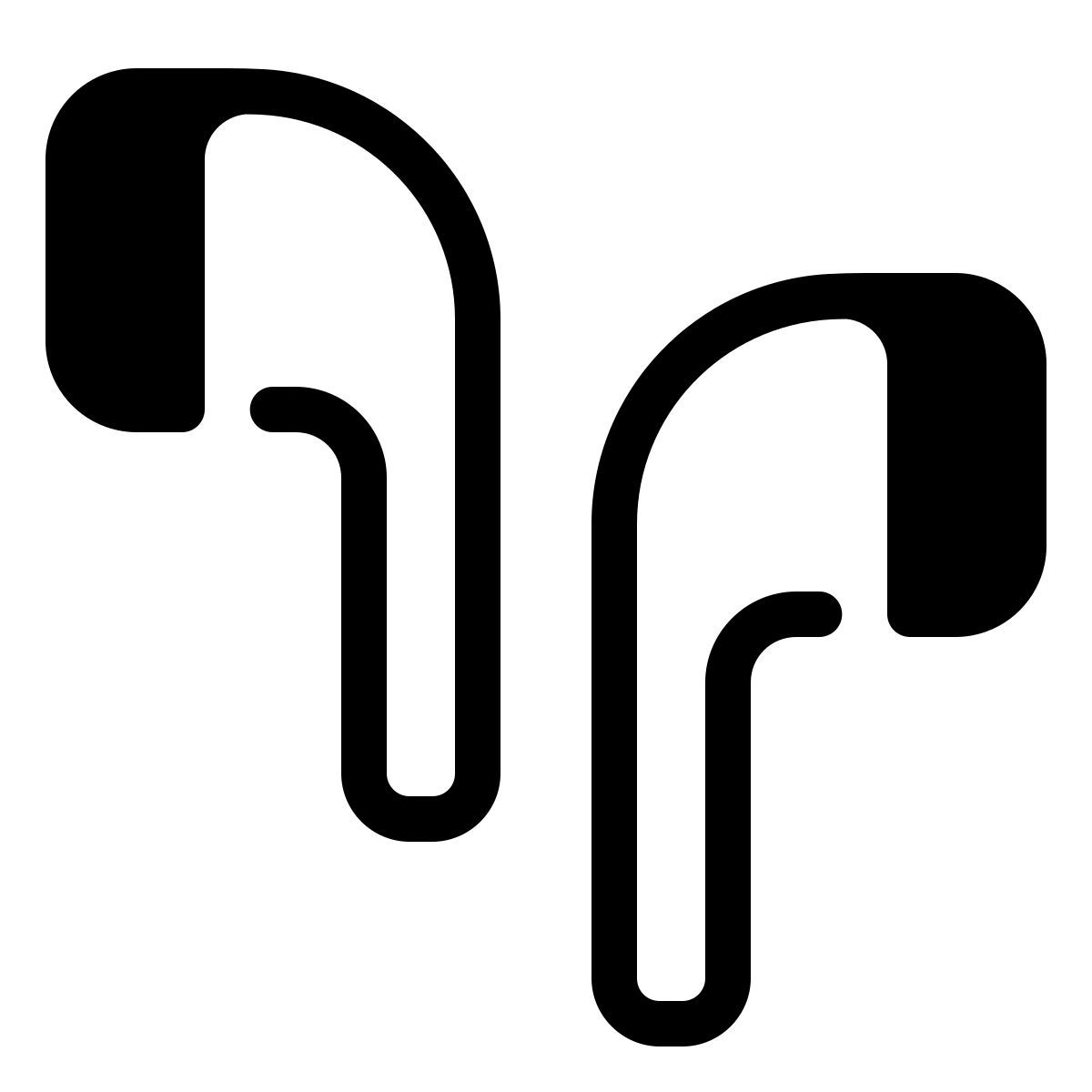 parakeet partial filled style auricolari icon