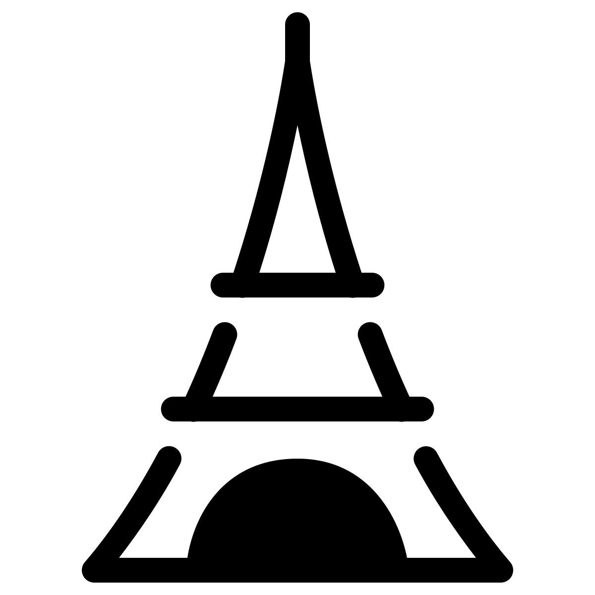 parakeet partial filled style torre eiffel icon