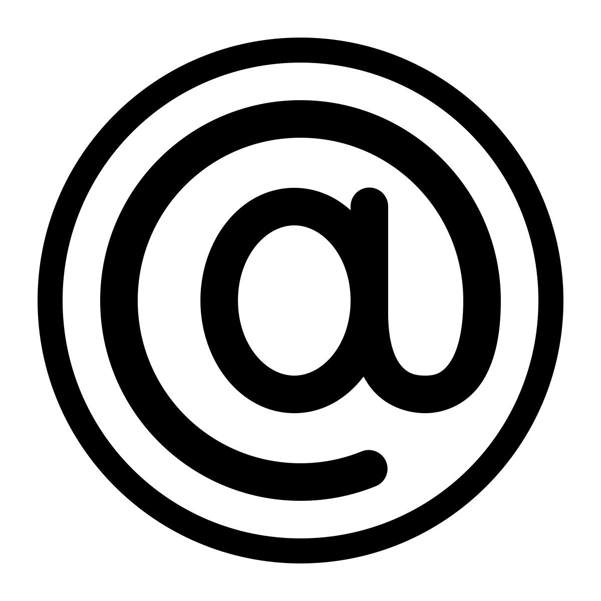 parakeet partial filled style signe d'email icon