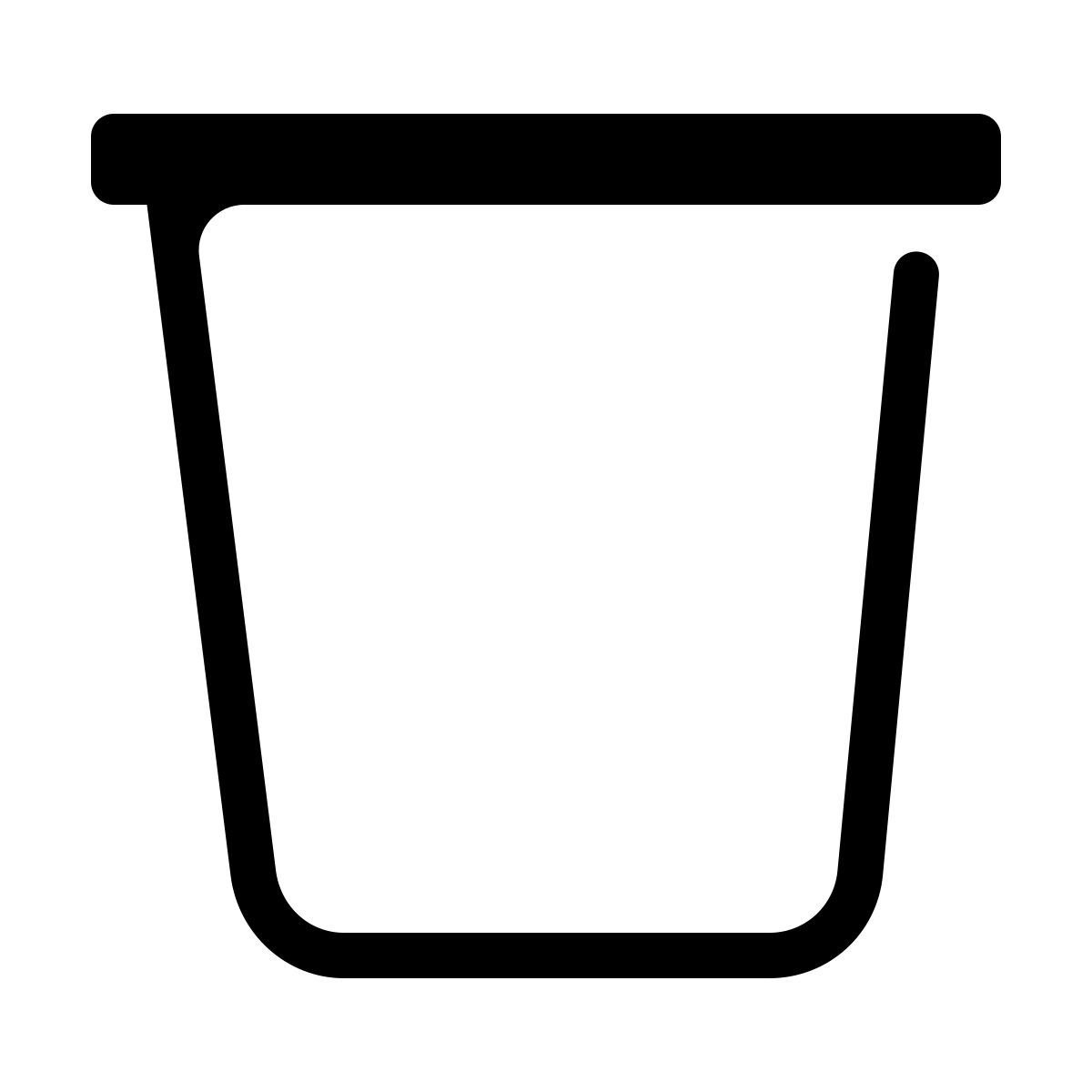 parakeet partial filled style 空のごみ箱 icon