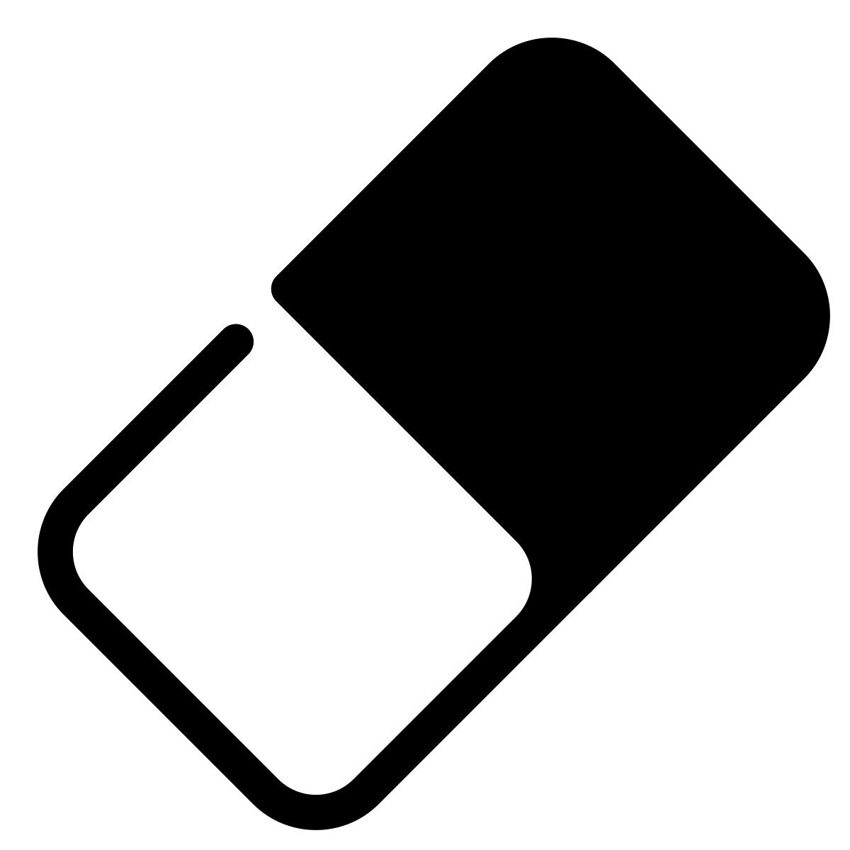 parakeet partial filled style eraser icon