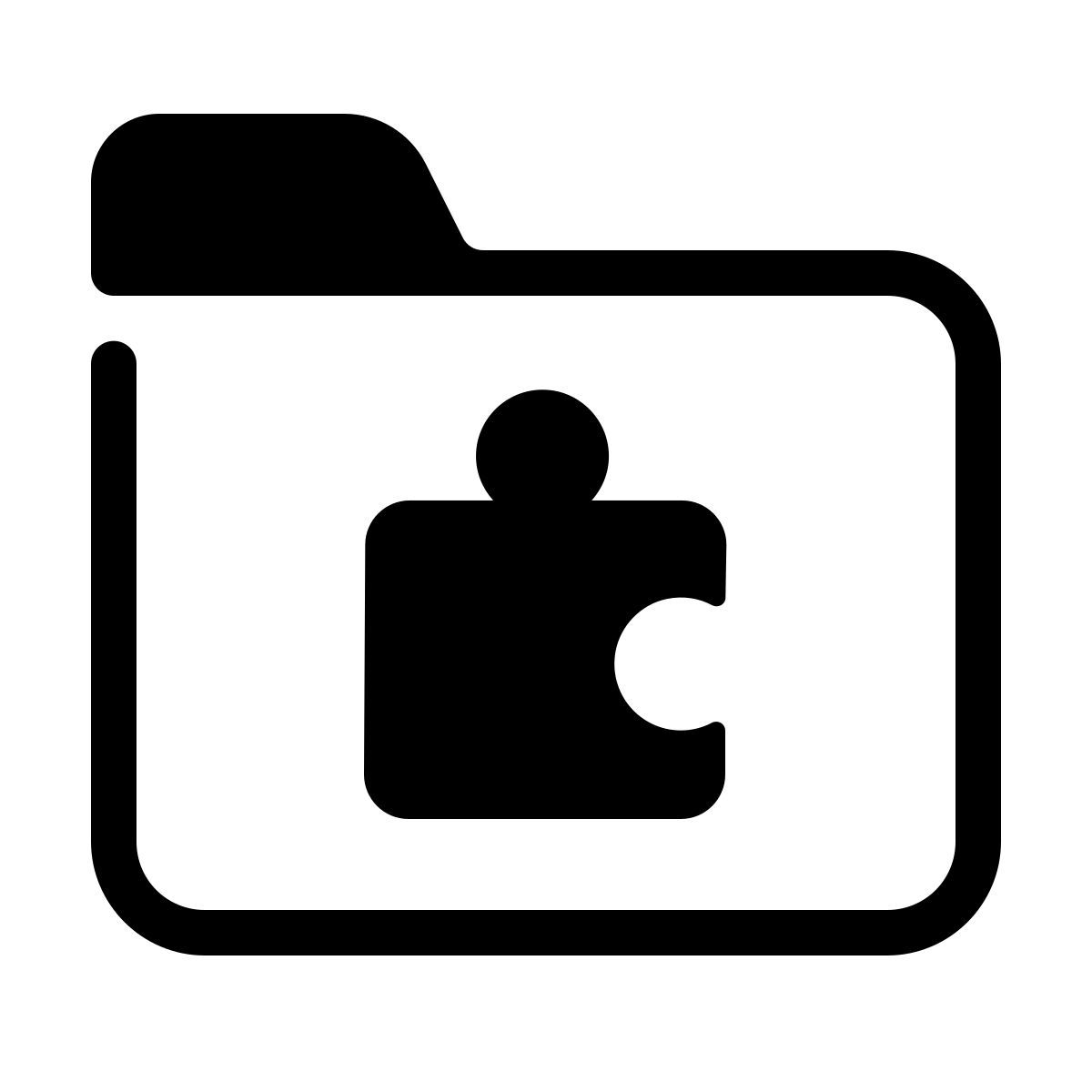 parakeet partial filled style cartella estensioni icon