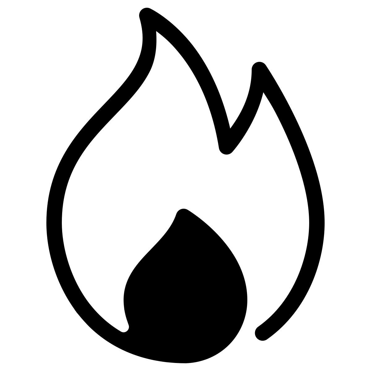 parakeet partial filled style 火の要素 icon