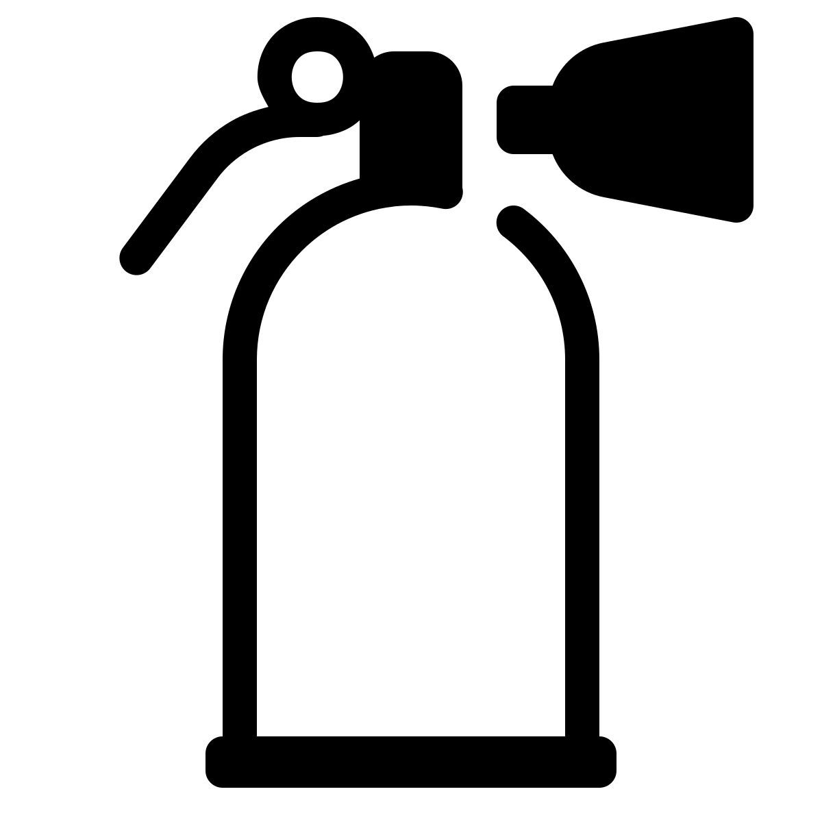 parakeet partial filled style feuerlöscher icon
