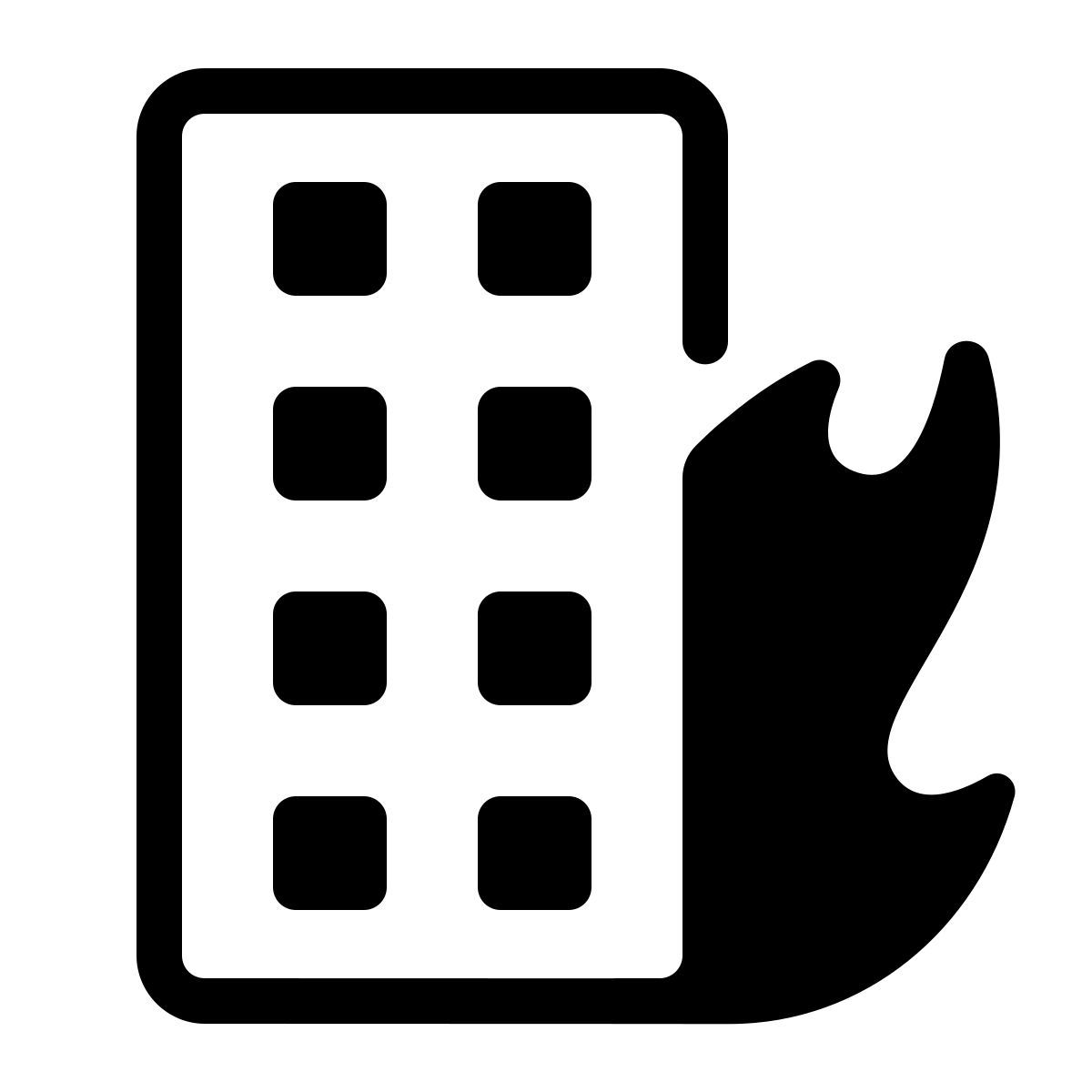 parakeet partial filled style feuer icon
