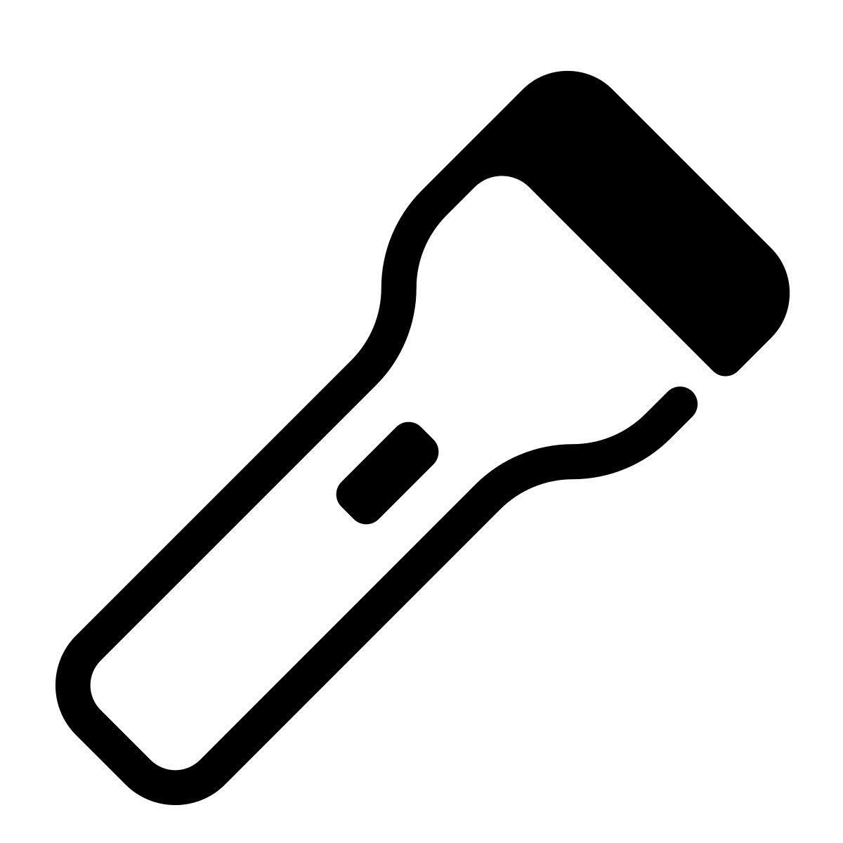 parakeet partial filled style lampe torche icon