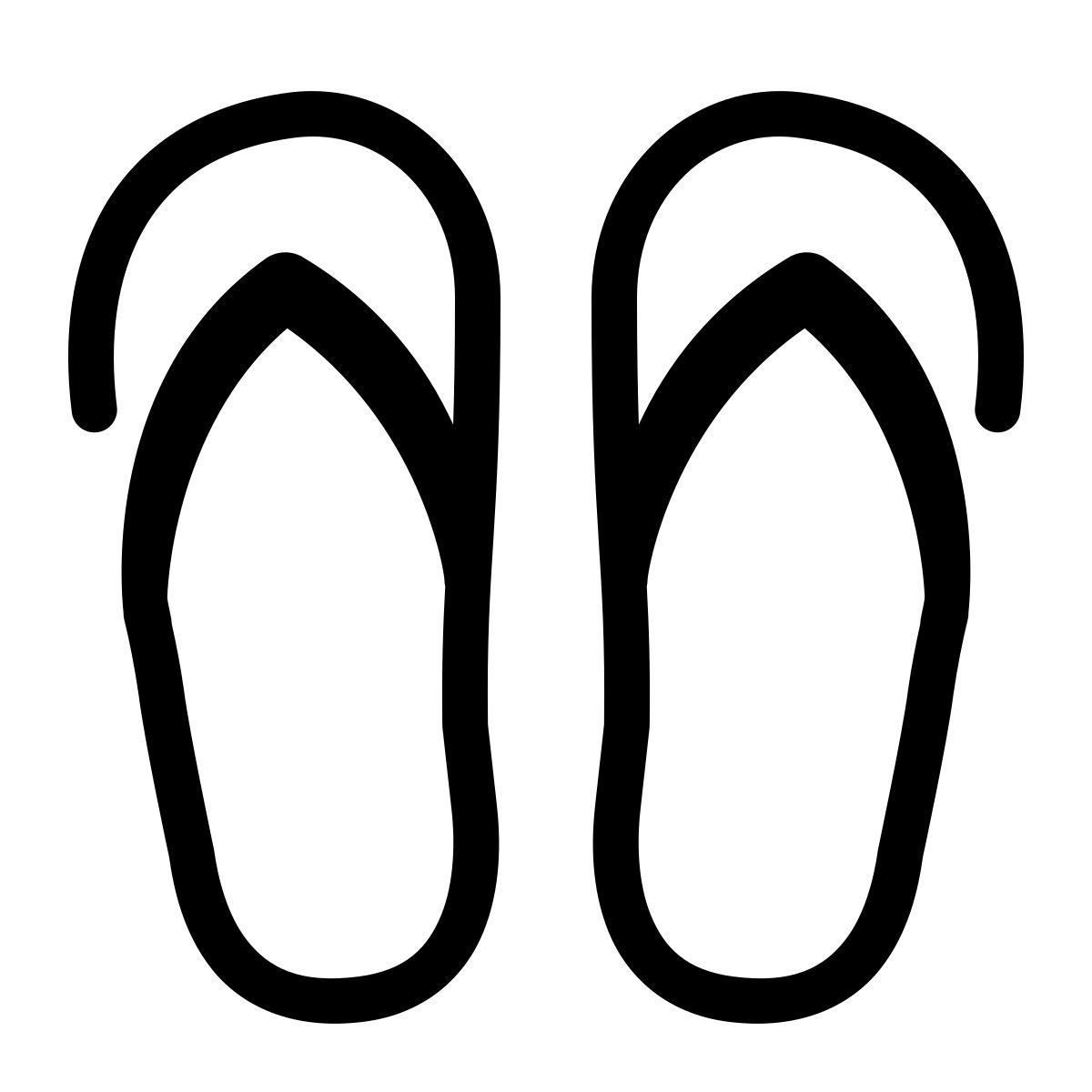 parakeet partial filled style infradito icon