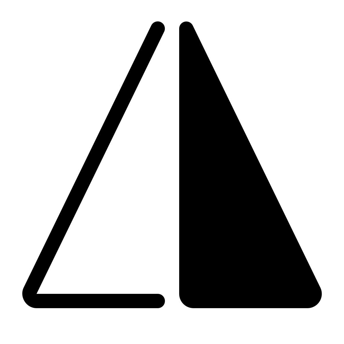 parakeet partial filled style vertikal spiegeln icon