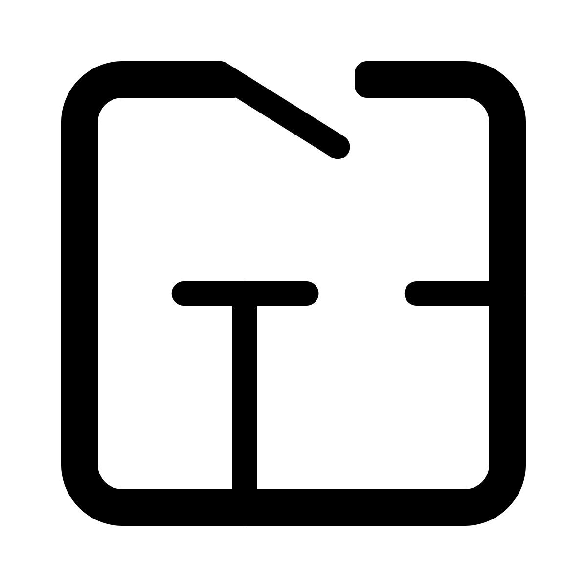parakeet partial filled style floor plan icon