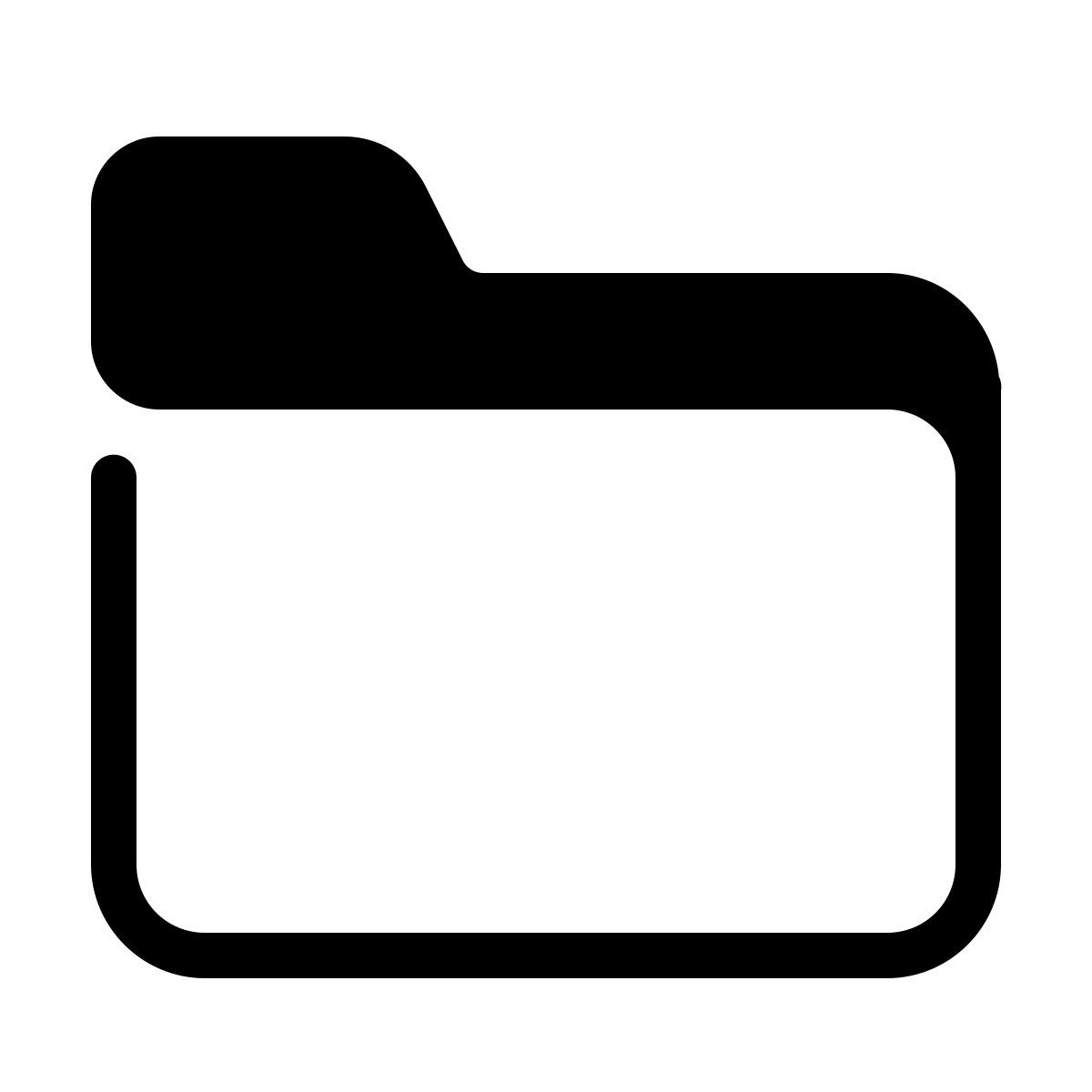 parakeet partial filled style 폴더 icon