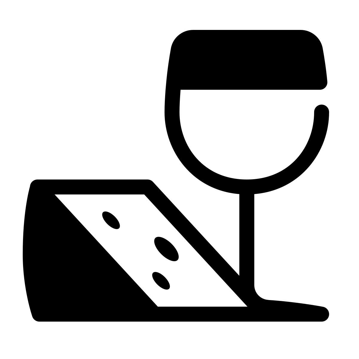 parakeet partial filled style food and wine icon