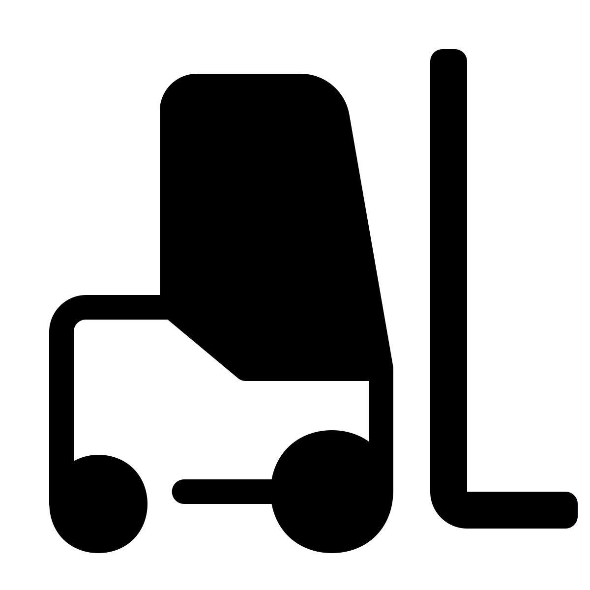 parakeet partial filled style carrello elevatore icon