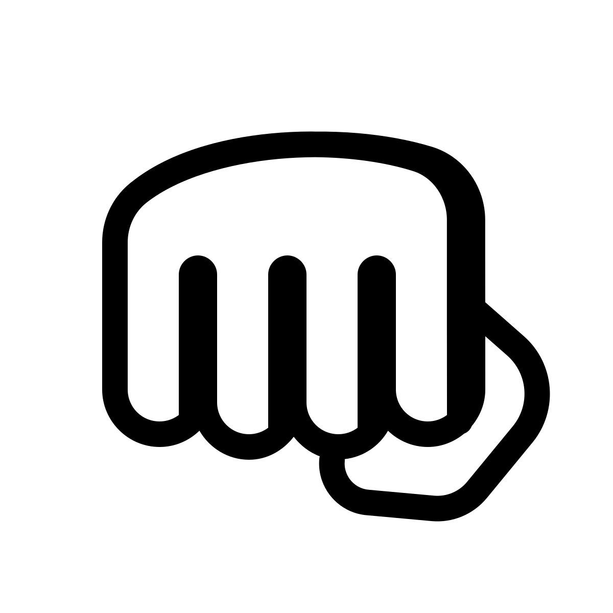 parakeet partial filled style 冲拳 icon