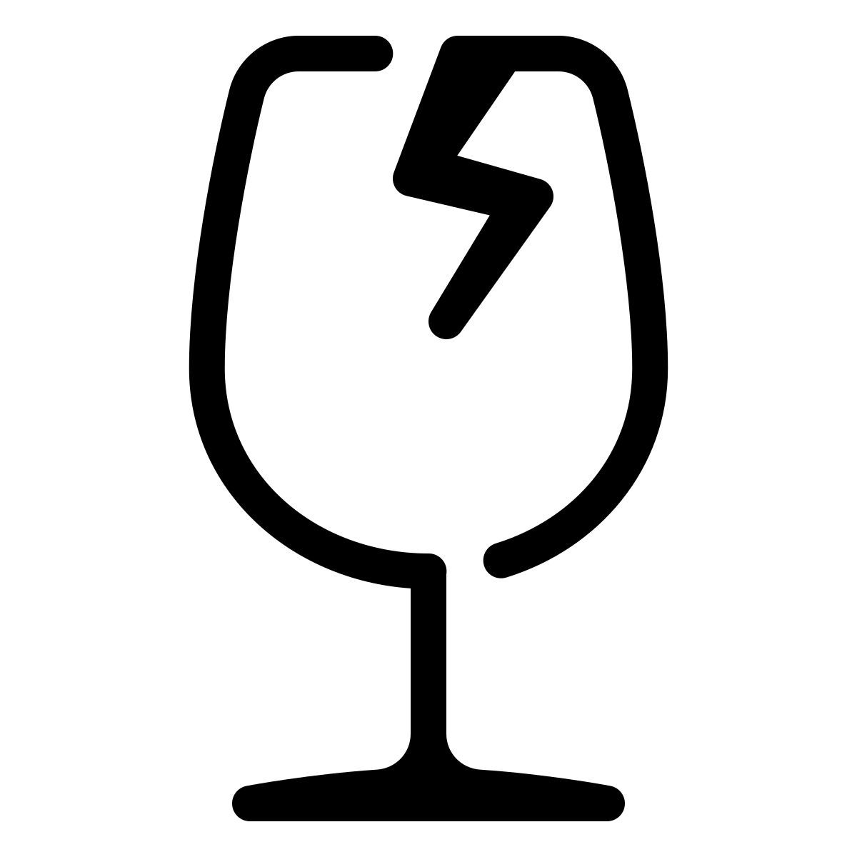 parakeet partial filled style frágil icon
