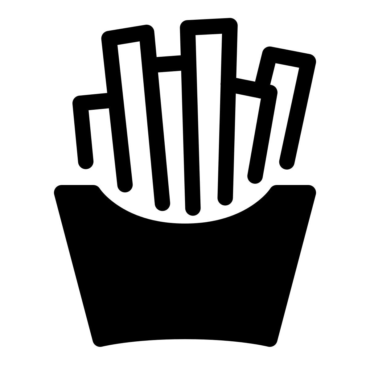 parakeet partial filled style papas fritas icon