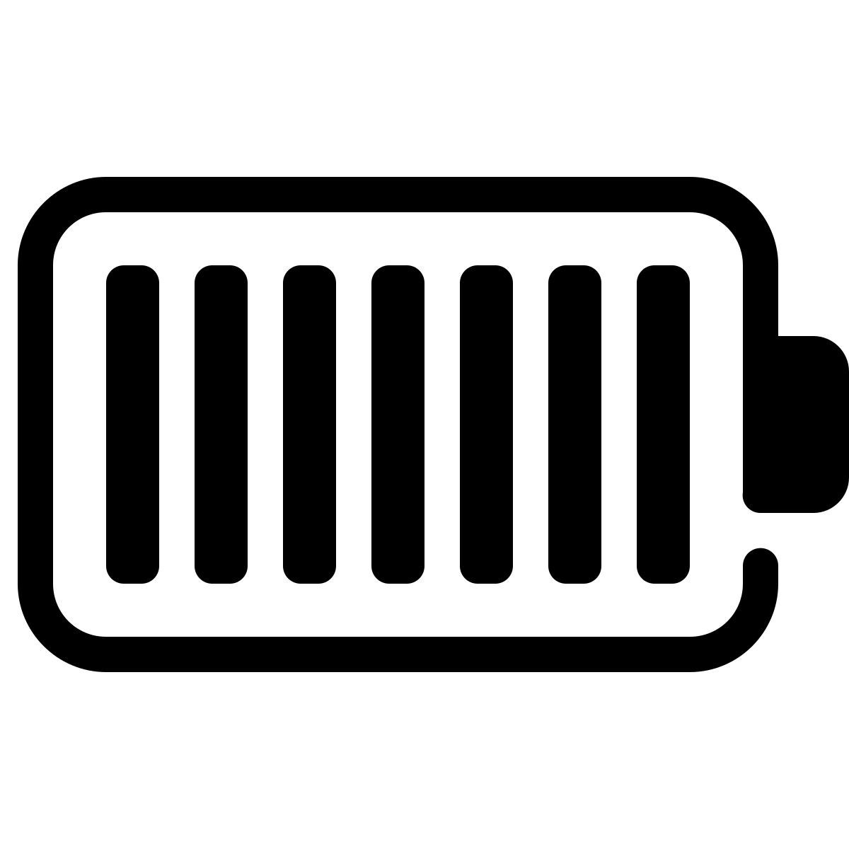 parakeet partial filled style full battery icon